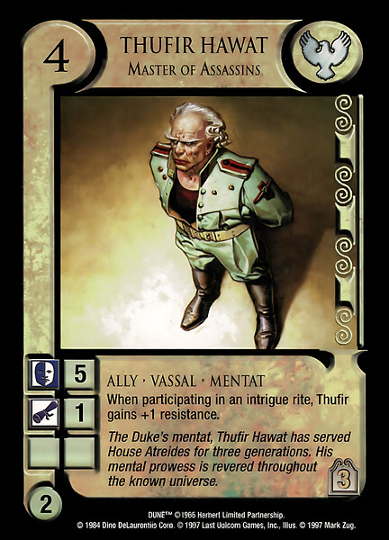 Thufir Hawat, Master of Assassins